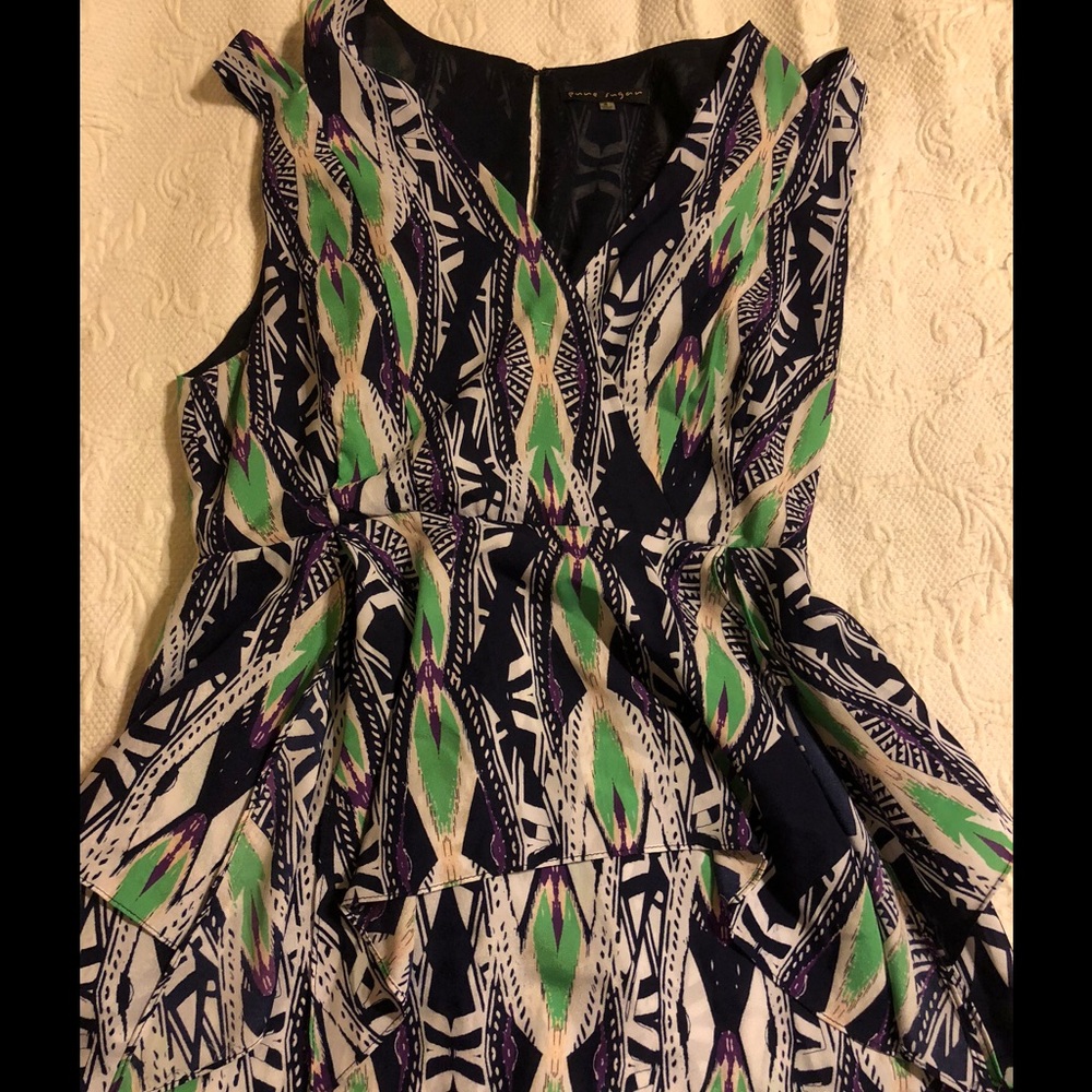 Multi pattern peplum top